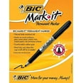 thumbnail image 4 of BIC® Mark-it™ Fine Permanent Markers, Black, Pack Of 5, 4 of 4