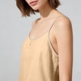 thumbnail image 4 of Endives Womens Tank Top Sleeveless Shirt Thin Strap Crew Neck Camisole Slimming Flared Top Daily Wear Outerwear, 4 of 6