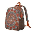 thumbnail image 4 of Abstract Ornamental Mandala Ergonomic Backpack - Comfortable Wear for Students with Spine Protection, 4 of 5