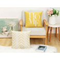 thumbnail image 5 of Throw Pillow Covers Set of 4 Decorative 20x20 Inch for Sofa Couch, Yellow and White Square Outdoor Accent Pillows Cover Case for Cushions Bed and Living Room Farmhouse Decoration (Yelow new0150), 5 of 6