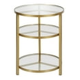 thumbnail image 4 of Evelyn&Zoe Helena 18.5" Wide Round Side Table in Brass, 4 of 5