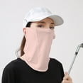 thumbnail image 2 of UTSJKR UV Sun Protection Face Cover/Neck Gaiter UPF 50+ Reusable UV Face Mask Breathable Cooling Neck Gaiter Sun Protection Earloop Sunscreen Masks Pink, 2 of 3