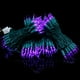 thumbnail image 5 of Luces navideñas YULETIME 200 LED moradas, 20 m, cable verde, 5 of 9