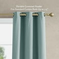 thumbnail image 5 of Jessica Simpson Faye Geometric Grommet Window Curtains with Tiebacks, Aqua, 38" x 84", 5 of 6