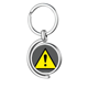 thumbnail image 1 of Logo advertencia Rotating keychain Metal Keyring Holder, 1 of 2