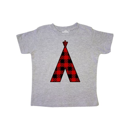 

Inktastic Buffalo Plaid Teepee Tribal Gift Toddler Boy or Toddler Girl T-Shirt