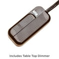 thumbnail image 5 of 360 Lighting Bentley Rustic Farmhouse Table Lamp 29" Tall Brown Leaf Hammered with Table Top Dimmer Off White Empire Shade for Bedroom Living Room, 5 of 6