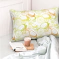 thumbnail image 4 of Goofa Lemon Potatoes Print Plush Throw Pillow Case, Soft Velvet with Hidden Zipper, Decorative Cushion Cover for Sofa, Bed, Car, and Home Décor-14"x20", 4 of 6
