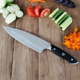 thumbnail image 2 of Ergo Chef 8" Pro Series 2.0 Chef Knife with Ergonomic Black Pakkawood Handle, 2 of 7