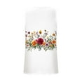 thumbnail image 5 of Brilliant Tank Tops for Women under $5 Fashion Women's Summer V-Neck Sleeveless Print Casual Tank Top Blouse (White,M), 5 of 5