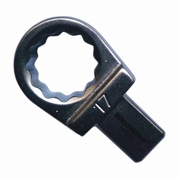 Westward Torque Wrench Head,Box End,17mm 19ZC85