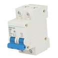 thumbnail image 2 of Low Voltage Air Switch, Flame Retardant DIN Rail Mount 2P Circuit Breaker Bistable Locking Clip  For Residential Lighting System, 2 of 8
