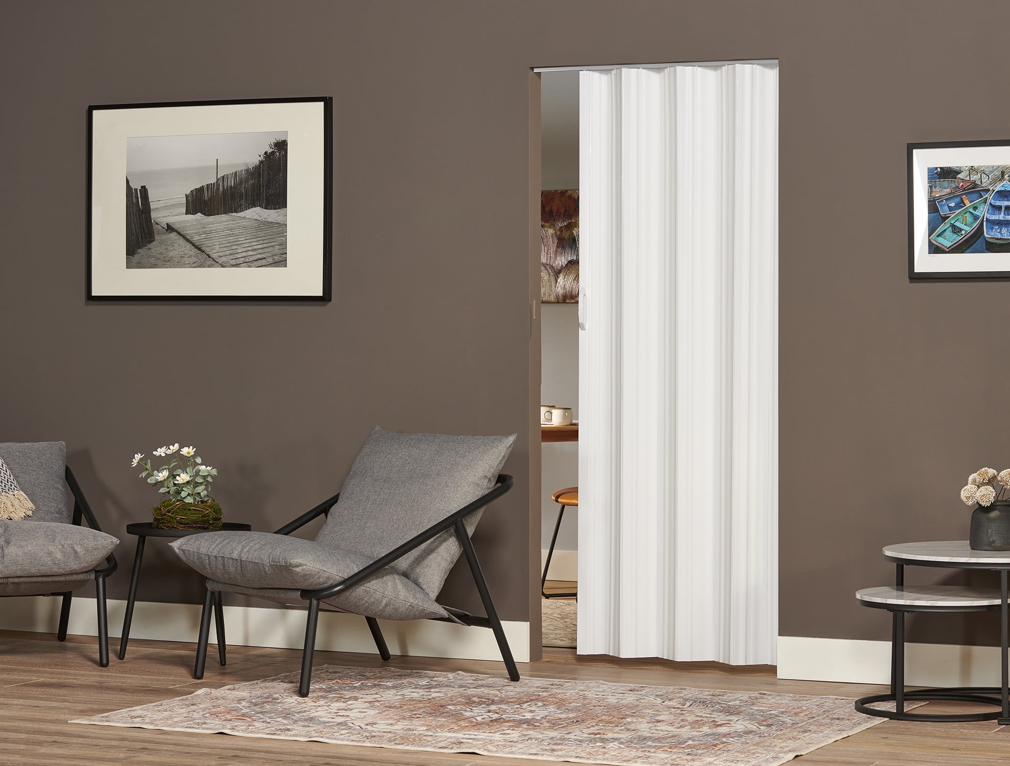 Spectrum Horizon 32x80in. Natural Vinyl Interior Foldable Door for