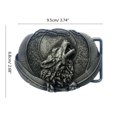 thumbnail image 3 of Belt Buckle for Men Vintage Engraved Wolf Head Waist Belt Buckle for Pants Western Cowboy Buckle Waistband Accessories black red paint, 3 of 4