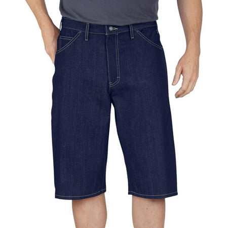 Genuine Dickies Men's 15 inch Loose Fit Washed Denim Short - Walmart.com