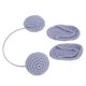 thumbnail image 5 of Zapatilla para bebé, conjunto de auriculares, accesorios de fotografía, accesorios de fotografía de lana tejida para recién nacidos, gris, 5 of 5