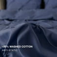 thumbnail image 7 of UlikTree Solid Duvet Cover - Soft Floral Pinch Comforter Covers with 2 Shams for All Seasons, 7 of 7