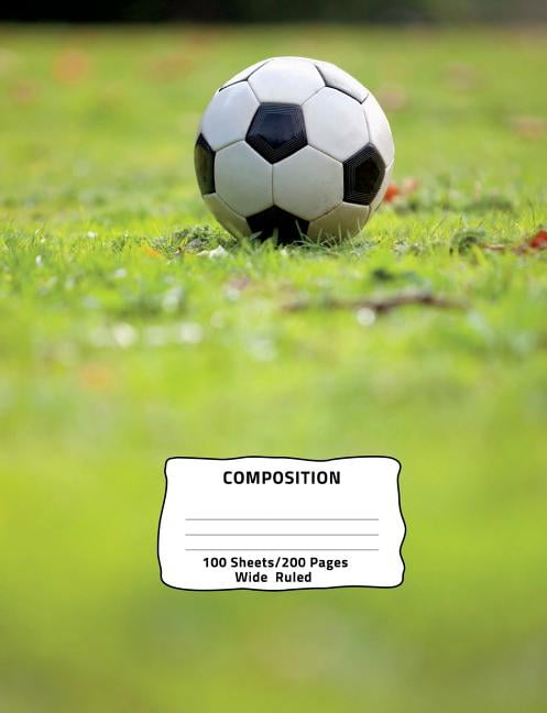 Soccer theme composition notebook 