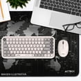 thumbnail image 4 of Mouse Pad ACTECK VIBE FLOW WORLD MT494W Diseño Mapa Negro AC-941037, 4 of 5