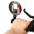 thumbnail image 2 of UDIYO MTB Bike Bicycle Handlebar Mount Round Rearview Mirror Safety Cycling Equipment, 2 of 6