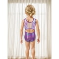 thumbnail image 4 of Gymnastics Leotards for Girls, 3-10 Years Sparkly Biketards Unitards with Shorts Dance Ballet Tumbling Outfits, 4 of 7