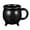 Black, variant on ABCISI Cauldron Mug, Ceramic Coffee Cauldron Halloween Decor, Halloween Coffee Mug for Party Favor, Novelty Coffee Mug Cup for Table Decoration, Black