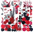 thumbnail image 2 of 64PCS Red Black Dried Pressed Flowers for Resin - Real Nature Flowers Herb Set for Christmas DIY Candle Soap Vase Making Nail Card Scrapbook Art Craft Floral Decors, 2 of 6
