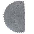 thumbnail image 3 of Alfombra de baño DII Crochet Collection reversible redonda gris 70 cm, 3 of 7