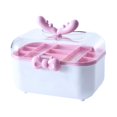 thumbnail image 4 of Girl Hair Accessories Storage Box Jewelry Storage Box for Earrings Hairpin Pink, 4 of 7