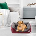 thumbnail image 4 of Cama para perros, usada para perros, gatos, animales pequeños, color caramelo, lavable, suave, cálida, hecha de tela M oso de fresa Electrónica, 4 of 5