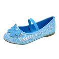 thumbnail image 2 of Girls Dress Shoes Glitter Sequin Butterfly Mary Jane Wedding Princess Dance Ballet Flats for Toddler Kids, 2 of 4