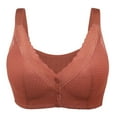 thumbnail image 2 of zuwimk Bras For Women,Women's Bra Mid Impact Zip Front Sports Bra Z-Red,36, 2 of 5