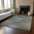 thumbnail image 6 of Addison Rugs Mayfield Washable Traditional Stripes Brown Rectangle Rug, 9' x 12', 6 of 6