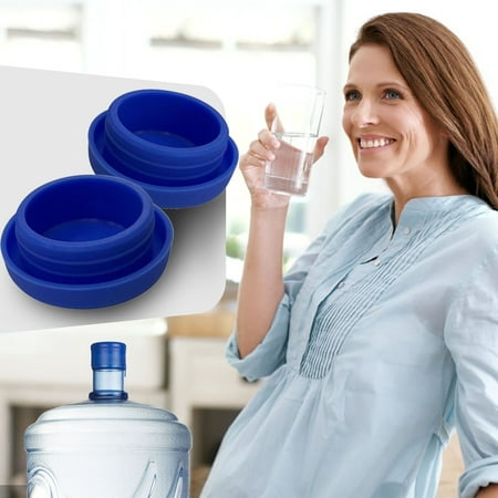 

Cuoff 5 Gallon Water Jug Reusable Replacement Cap - Silicone No Spill Top Lid Cover Fits 55mm Bottles - Pack Of 4