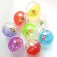 thumbnail image 3 of 10Pcs Cat Ball Toy Funny Plastic Durable Hollow Bell Ball Pet Pounce Rattle Jingle Balls Toy for Kitten Puppy(Random Color), 3 of 8