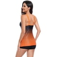 thumbnail image 3 of Women 2 Piece Tankini Sets Tummy Control Bathing Suit Backless Swimwear Dot Print U-Neck Sleeveless Camisole and Elastic Shorts Summer Slimming Swimsuit for Beachwear, 3 of 7