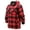 MFJ130 Red, variant on Men's Heavyweight Flannel Fleece Lined Plaid Sherpa Hoodie Jacket (MFJ130 Charcoal, M)