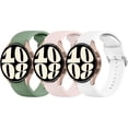 thumbnail image 2 of 3 Pack Correas para Samsung Galaxy Watch 6 / 5 / 4 Band 40mm 44mm, Galaxy Watch 5 Pro  45mm, Galaxy Watch 6 , Galaxy Watch 4  20mm Sport Band Correa de repuesto de silicona ajustable para, 2 of 15