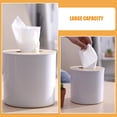 thumbnail image 3 of GOOHOCHY 3Pcs Rustic Tissue Box Cover Round Wooden Tissue Dispenser Holder Small Tissue Box for Toilet Paper Roll Dispenser for Bathroom Kitchen Living Room, 3 of 8