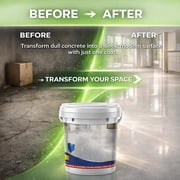 Epoxy Colored Sand Floor Paint Self Leveling, 1Kg High-gloss Marble Effect Epoxy Floor Coating Set, Non-slip & Wear-resistant, Ideal For Garage, Basement, Concrete Floors & Countertops