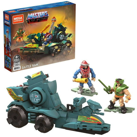 MEGA Masters of the Universe Battle Ram Building Kit with 2 Figures (188 Pieces)