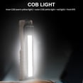 thumbnail image 4 of Occkic LED Work Lights USB Rechargeable COB Light with Magnetic Base Folding Flashlight Inspection Mechanic Light, Black, 4 of 13