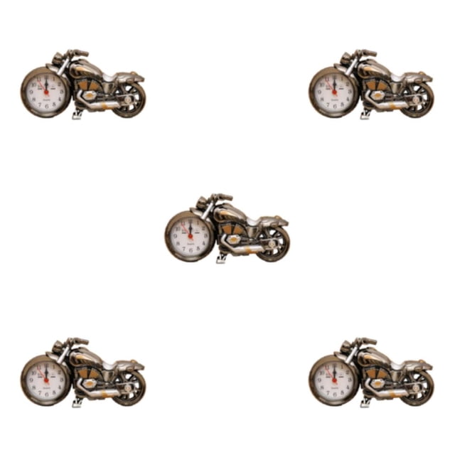 Inteprter Elegante reloj despertador para motocicleta: imprescindible para entusiastas de las motocicletas y tipo retro + 1 Type2 NO2