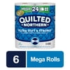 Quilted Northern Ultra Soft & Strong Toilet Paper, 6 Mega Rolls (= 24 Regular Rolls)