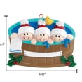 thumbnail image 6 of Ornaments by Elves Personalized Family of 3 in Hot Tub Christmas Ornament 2024 Warm Jacuzzi Decor, 6 of 10