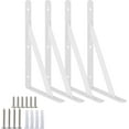 thumbnail image 1 of Heavy Duty Shelf Brackets Triangle Shelving Brackets Right Angle Wall Mounted Shelf Supporters Set of, 1 of 6