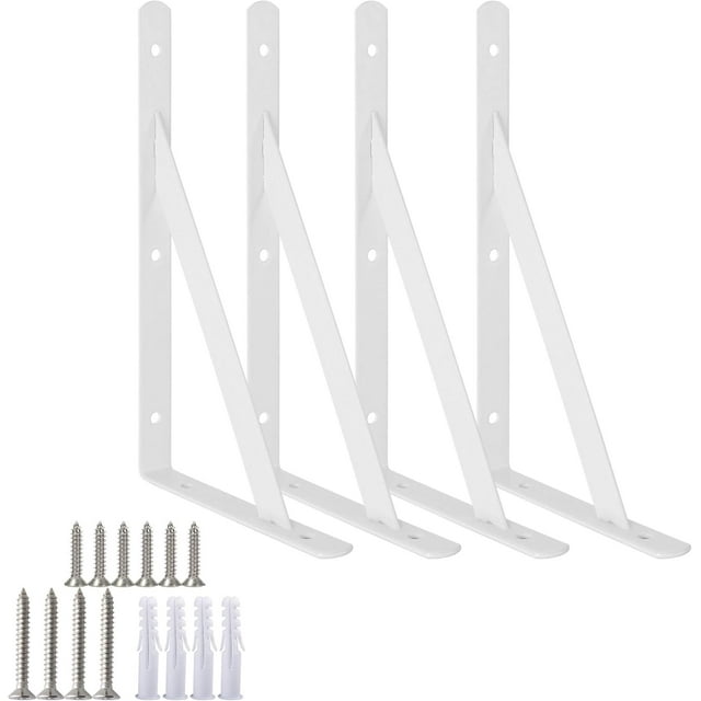 Heavy Duty Shelf Brackets Triangle Shelving Brackets Right Angle Wall Mounted Shelf Supporters Set of