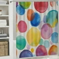 thumbnail image 6 of Autua Polka Dots Watercolor Shower Curtain 100% Polyester Washable 60"x72, 6 of 7