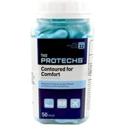 Flents Protechs Contoured for Comfort Foam Ear Plugs (NRR 32), 50 Pair, Blue