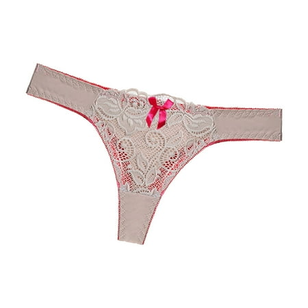 

Yubnlvae Panties For Women New Hot Panties For Women Lace Through Hollow Out Cotton Low Waist Lace Thong